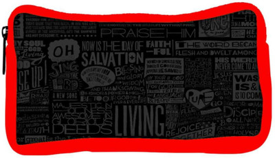 

Snoogg Eco Friendly Canvas Living God Student Pen Pencil Case Coin Purse Pouch Cosmetic Makeup Bag (RED) Pouch(Multicolor)