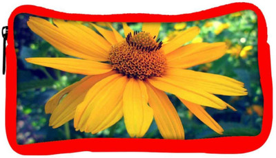 

Snoogg Eco Friendly Canvas Big Flower Designer Student Pen Pencil Case Coin Purse Pouch Cosmetic Makeup Bag (RED) Pouch(Multicolor)