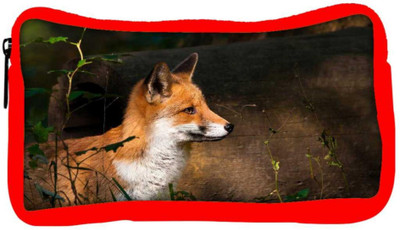 

Snoogg Eco Friendly Canvas Fox And Wood Designer Student Pen Pencil Case Coin Purse Pouch Cosmetic Makeup Bag (RED) Pouch(Multicolor)