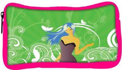 

Snoogg Eco Friendly Canvas Abstract Illustration Student Pen Pencil Case Coin Purse Pouch Cosmetic Makeup Bag (PINK) Pouch(Multicolor)