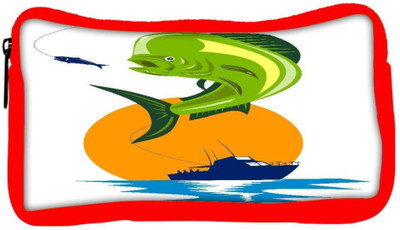 

Snoogg Eco Friendly Canvas Dorado Dolphin Fish Mahi Mahi Jumping Student Pen Pencil Case Coin Purse Pouch Cosmetic Makeup Bag (RED) Pouch(Multicolor)