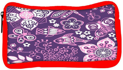 

Snoogg Eco Friendly Canvas Colorful Floral Seamless Pattern In Cartoon Style Seamless Pattern Student Pen Pencil Case Coin Purse Pouch Cosmetic Makeup Bag (RED) Pouch(Multicolor)