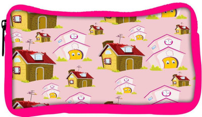 

Snoogg Eco Friendly Canvas Eyes Of House Designer Student Pen Pencil Case Coin Purse Pouch Cosmetic Makeup Bag (PINK) Pouch(Multicolor)