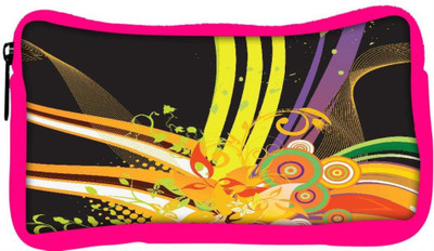 

Snoogg Eco Friendly Canvas Abstract Background Student Pen Pencil Case Coin Purse Pouch Cosmetic Makeup Bag (PINK) Pouch(Multicolor)