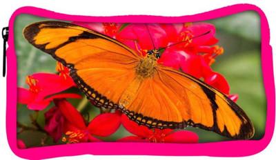 

Snoogg Eco Friendly Canvas Big Orange Butterfly Designer Student Pen Pencil Case Coin Purse Pouch Cosmetic Makeup Bag (PINK) Pouch(Multicolor)