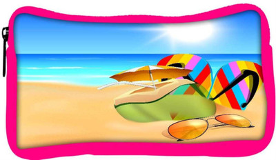 

Snoogg Eco Friendly Canvas Abstract Summer Background Student Pen Pencil Case Coin Purse Pouch Cosmetic Makeup Bag (PINK) Pouch(Multicolor)