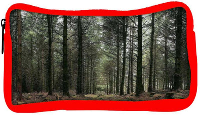 

Snoogg Eco Friendly Canvas Dense Walking Way Designer Student Pen Pencil Case Coin Purse Pouch Cosmetic Makeup Bag (RED) Pouch(Multicolor)