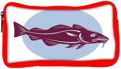 

Snoogg Eco Friendly Canvas Atlantic Codfish Retro Student Pen Pencil Case Coin Purse Pouch Cosmetic Makeup Bag (RED) Pouch(Multicolor)