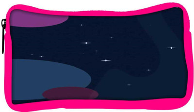 

Snoogg Eco Friendly Canvas Night Starts 2521 Student Pen Pencil Case Coin Purse Pouch Cosmetic Makeup Bag (PINK) Pouch(Multicolor)