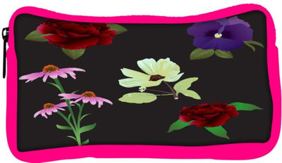 

Snoogg Eco Friendly Canvas Vector Flowers Student Pen Pencil Case Coin Purse Pouch Cosmetic Makeup Bag (PINK) Pouch(Multicolor)