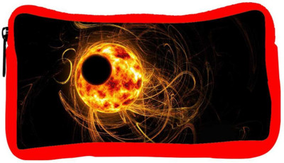 

Snoogg Eco Friendly Canvas Eclipse Wallpapers Designer Student Pen Pencil Case Coin Purse Pouch Cosmetic Makeup Bag (RED) Pouch(Multicolor)