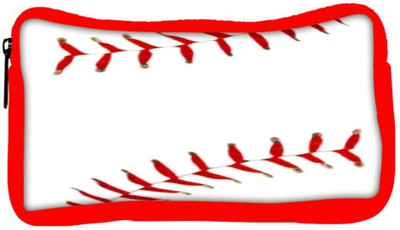 

Snoogg Eco Friendly Canvas Baseball Student Pen Pencil Case Coin Purse Pouch Cosmetic Makeup Bag (RED) Pouch(Multicolor)