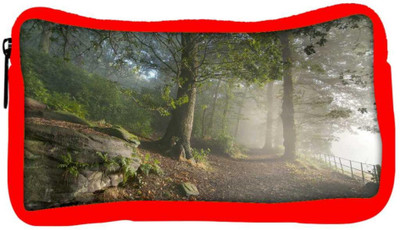 

Snoogg Eco Friendly Canvas White Forest Designer Student Pen Pencil Case Coin Purse Pouch Cosmetic Makeup Bag (RED) Pouch(Multicolor)