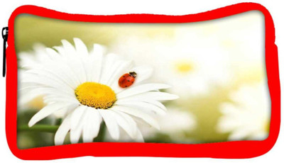 

Snoogg Eco Friendly Canvas Red Beatel In White Flower Designer Student Pen Pencil Case Coin Purse Pouch Cosmetic Makeup Bag (RED) Pouch(Multicolor)