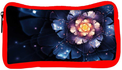 

Snoogg Eco Friendly Canvas Beautiful Blue Flower Designer Student Pen Pencil Case Coin Purse Pouch Cosmetic Makeup Bag (RED) Pouch(Multicolor)