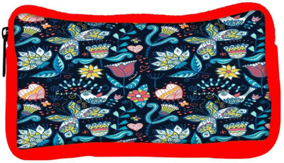 

Snoogg Eco Friendly Canvas Seamless Texture With Flowers Student Pen Pencil Case Coin Purse Pouch Cosmetic Makeup Bag (RED) Pouch(Multicolor)