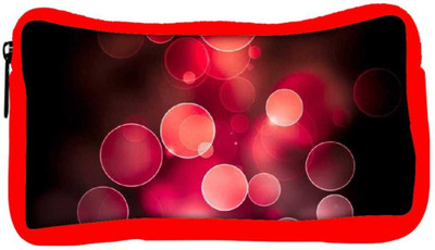 

Snoogg Eco Friendly Canvas Red Bubbles Student Pen Pencil Case Coin Purse Pouch Cosmetic Makeup Bag (RED) Pouch(Multicolor)