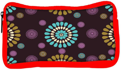 

Snoogg Eco Friendly Canvas Mixed Floral Designer Student Pen Pencil Case Coin Purse Pouch Cosmetic Makeup Bag (RED) Pouch(Multicolor)