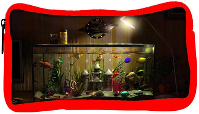 

Snoogg Eco Friendly Canvas Colourful Fish Tank Designer Student Pen Pencil Case Coin Purse Pouch Cosmetic Makeup Bag (RED) Pouch(Multicolor)