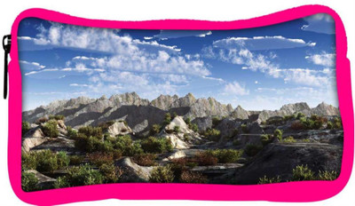 

Snoogg Eco Friendly Canvas Mountains From Top Designer Student Pen Pencil Case Coin Purse Pouch Cosmetic Makeup Bag (PINK) Pouch(Multicolor)