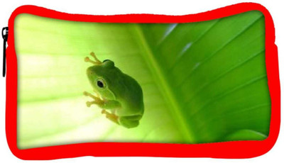 

Snoogg Eco Friendly Canvas Green Frog Designer Student Pen Pencil Case Coin Purse Pouch Cosmetic Makeup Bag (RED) Pouch(Multicolor)