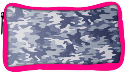 

Snoogg Eco Friendly Canvas Camo Blue 2763 Student Pen Pencil Case Coin Purse Pouch Cosmetic Makeup Bag (PINK) Pouch(Multicolor)