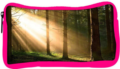 

Snoogg Eco Friendly Canvas Falling Sunlight In Forest Designer Student Pen Pencil Case Coin Purse Pouch Cosmetic Makeup Bag (PINK) Pouch(Multicolor)