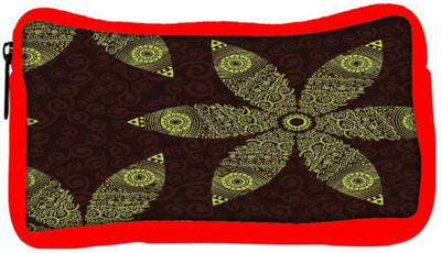 

Snoogg Eco Friendly Canvas Floral Seamless Pattern Student Pen Pencil Case Coin Purse Pouch Cosmetic Makeup Bag (RED) Pouch(Multicolor)
