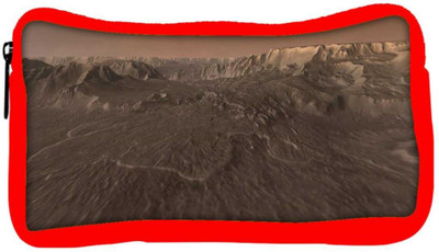 

Snoogg Eco Friendly Canvas Moon Space Designer Student Pen Pencil Case Coin Purse Pouch Cosmetic Makeup Bag (RED) Pouch(Multicolor)