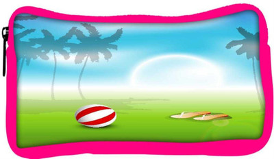 

Snoogg Eco Friendly Canvas Abstract Summer Background Student Pen Pencil Case Coin Purse Pouch Cosmetic Makeup Bag (PINK) Pouch(Multicolor)