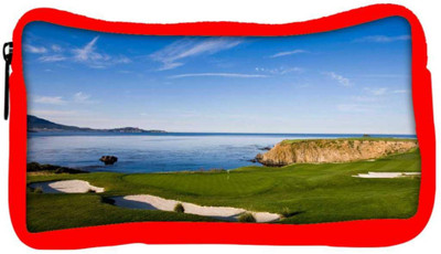 

Snoogg Eco Friendly Canvas Sea Side Golf Park Designer Student Pen Pencil Case Coin Purse Pouch Cosmetic Makeup Bag (RED) Pouch(Multicolor)