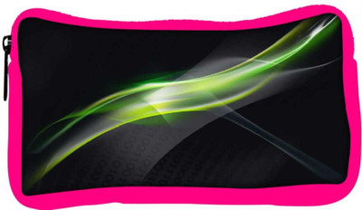 

Snoogg Eco Friendly Canvas Abstract Green And Grey Design Designer Student Pen Pencil Case Coin Purse Pouch Cosmetic Makeup Bag (PINK) Pouch(Multicolor)
