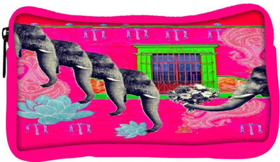 

Snoogg Eco Friendly Canvas Elephant Lover Student Pen Pencil Case Coin Purse Pouch Cosmetic Makeup Bag (PINK) Pouch(Multicolor)