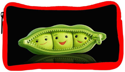 

Snoogg Eco Friendly Canvas Grren Peas Designer Student Pen Pencil Case Coin Purse Pouch Cosmetic Makeup Bag (RED) Pouch(Multicolor)
