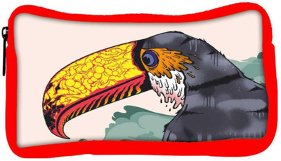 

Snoogg Eco Friendly Canvas Stylized Toucan 2703 Student Pen Pencil Case Coin Purse Pouch Cosmetic Makeup Bag (RED) Pouch(Multicolor)