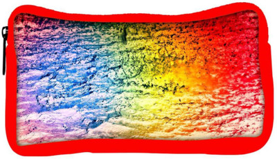 

Snoogg Eco Friendly Canvas Colorful Concrete Abstract Designer Student Pen Pencil Case Coin Purse Pouch Cosmetic Makeup Bag (RED) Pouch(Multicolor)