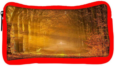

Snoogg Eco Friendly Canvas Dense Yellow Forest Designer Student Pen Pencil Case Coin Purse Pouch Cosmetic Makeup Bag (RED) Pouch(Multicolor)
