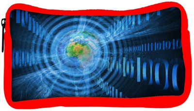 

Snoogg Eco Friendly Canvas Abstract Internet Background Student Pen Pencil Case Coin Purse Pouch Cosmetic Makeup Bag (RED) Pouch(Multicolor)