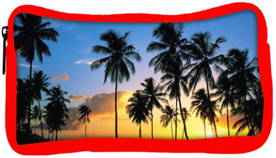 

Snoogg Eco Friendly Canvas Coconuts Trees Designer Student Pen Pencil Case Coin Purse Pouch Cosmetic Makeup Bag (RED) Pouch(Multicolor)