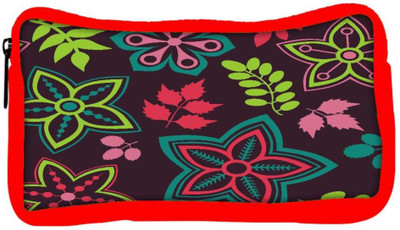 

Snoogg Eco Friendly Canvas Colorful Floral Seamless Pattern In Cartoon Style Seamless Pattern Student Pen Pencil Case Coin Purse Pouch Cosmetic Makeup Bag (RED) Pouch(Multicolor)