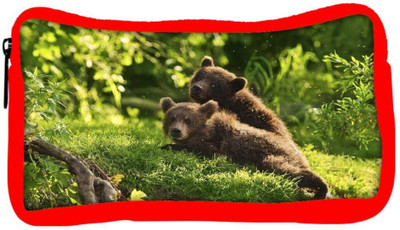 

Snoogg Eco Friendly Canvas Babies Bear Designer Student Pen Pencil Case Coin Purse Pouch Cosmetic Makeup Bag (RED) Pouch(Multicolor)