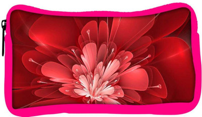 

Snoogg Eco Friendly Canvas Fractal Flower Digital Art Designer Student Pen Pencil Case Coin Purse Pouch Cosmetic Makeup Bag (PINK) Pouch(Multicolor)