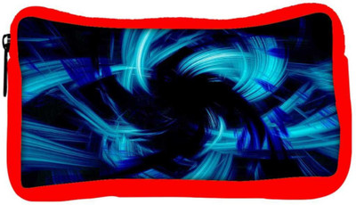 

Snoogg Eco Friendly Canvas Abstract Blue Smoke Designer Student Pen Pencil Case Coin Purse Pouch Cosmetic Makeup Bag (RED) Pouch(Multicolor)