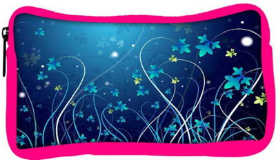 

Snoogg Eco Friendly Canvas Blue Petals Designer Student Pen Pencil Case Coin Purse Pouch Cosmetic Makeup Bag (PINK) Pouch(Multicolor)