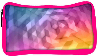 

Snoogg Eco Friendly Canvas Abstract Multicoor Pattern Designer Student Pen Pencil Case Coin Purse Pouch Cosmetic Makeup Bag (PINK) Pouch(Multicolor)