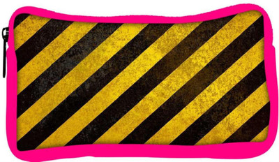 

Snoogg Eco Friendly Canvas Yellow Strips Design Designer Student Pen Pencil Case Coin Purse Pouch Cosmetic Makeup Bag (PINK) Pouch(Multicolor)