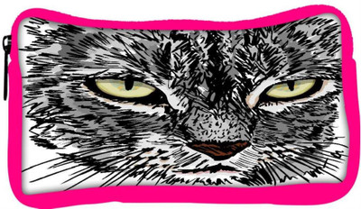 

Snoogg Eco Friendly Canvas Sketch Of Curious Little Cat Looking At Something On The Ground Vector Illu Student Pen Pencil Case Coin Purse Pouch Cosmetic Makeup Bag (PINK) Pouch(Multicolor)