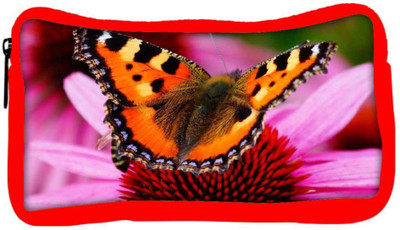 

Snoogg Eco Friendly Canvas Butterfly In Pink Flower Designer Student Pen Pencil Case Coin Purse Pouch Cosmetic Makeup Bag (RED) Pouch(Multicolor)