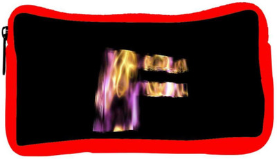 

Snoogg Eco Friendly Canvas Flaming 3D Letter Student Pen Pencil Case Coin Purse Pouch Cosmetic Makeup Bag (RED) Pouch(Multicolor)