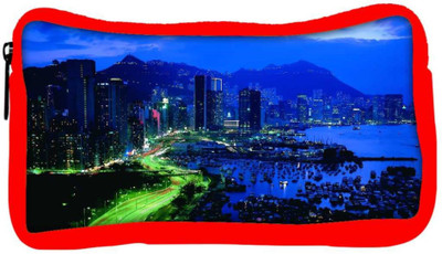 

Snoogg Eco Friendly Canvas City At Night Designer Student Pen Pencil Case Coin Purse Pouch Cosmetic Makeup Bag (RED) Pouch(Multicolor)